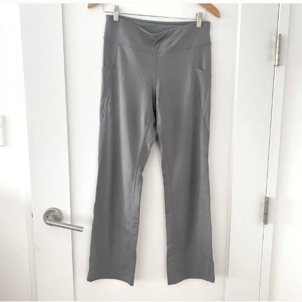 J Jill Yoga Workout Pants Size S Performance Pockets Gray